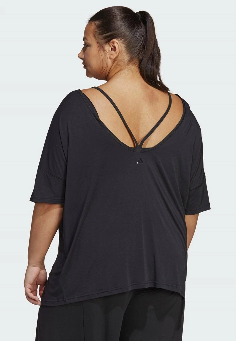 ADIDAS PERFORMANCE YOGA STUDIO - T-Shirt Basic - Black 2 ADIDAS PERFORMANCE YOGA STUDIO - T-Shirt Basic - Black – Bild 2