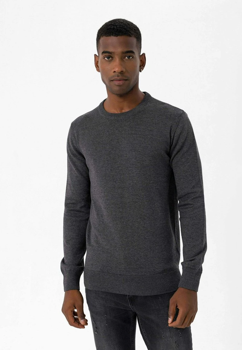 Strickpullover - Antracite 1 Strickpullover - Antracite