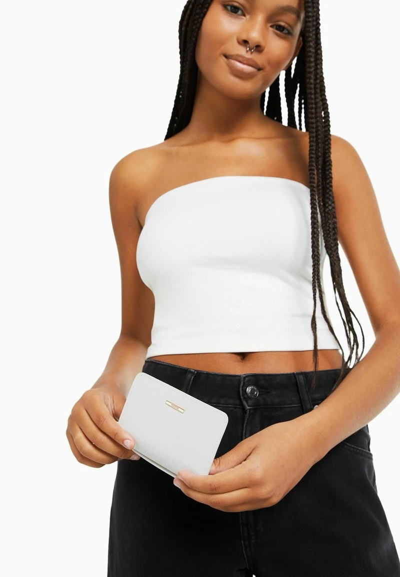 BERSHKA BASIC - Geldbörse - Off White 1 BERSHKA BASIC - Geldbörse - Off White