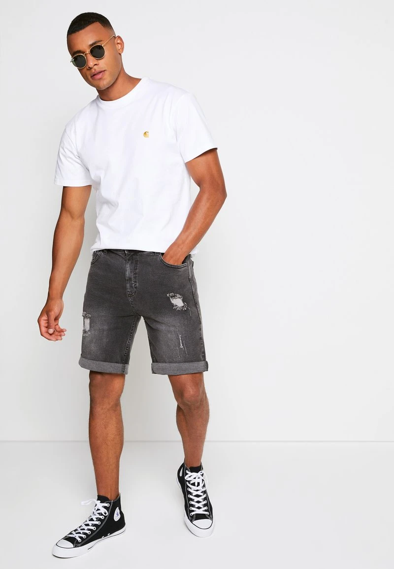 Denim Project ORANGE DESTROY - Jeans Shorts - Grey Washed 2 Denim Project ORANGE DESTROY - Jeans Shorts - Grey Washed – Bild 2