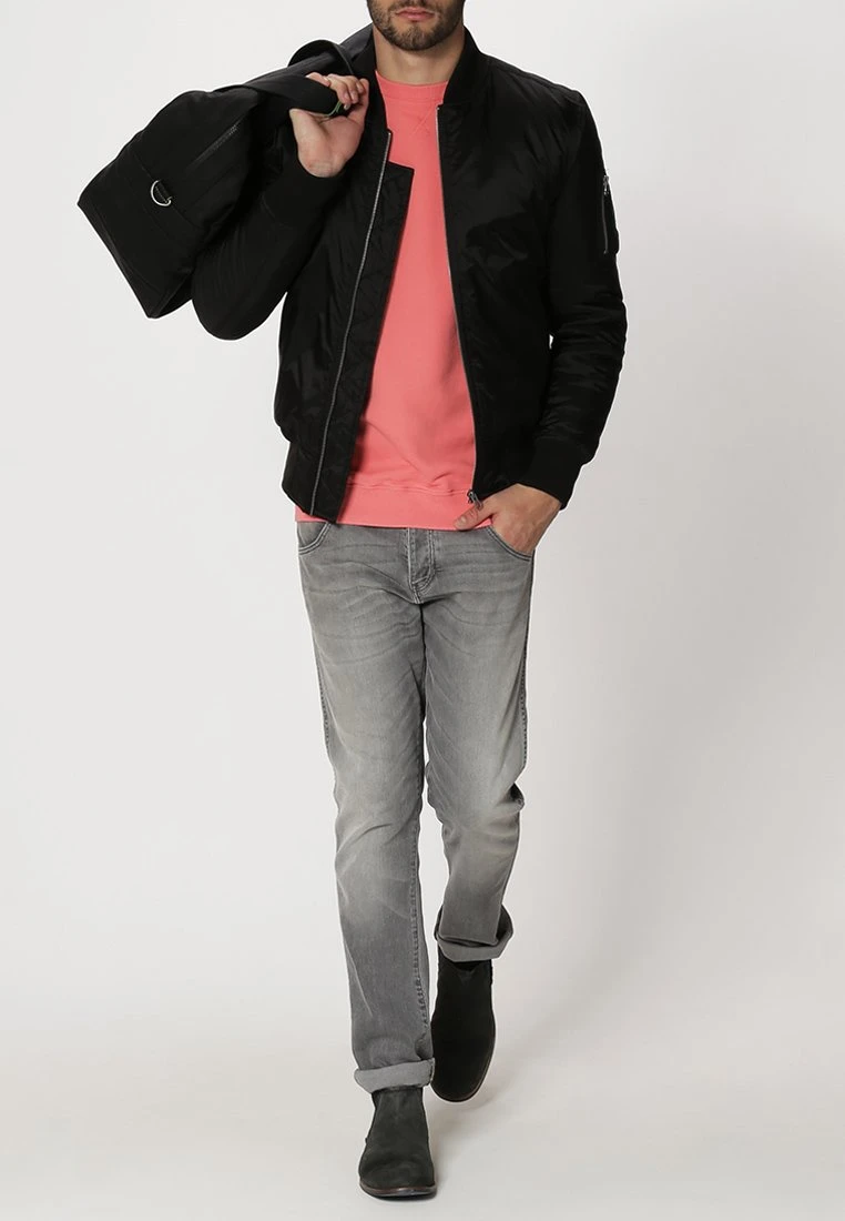 URBAN CLASSICS BASIC - Bomberjacke - Black 1 URBAN CLASSICS BASIC - Bomberjacke - Black