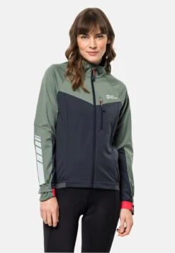 Jack Wolfskin MOROBBIA W - Softshelljacke - Hedge Green