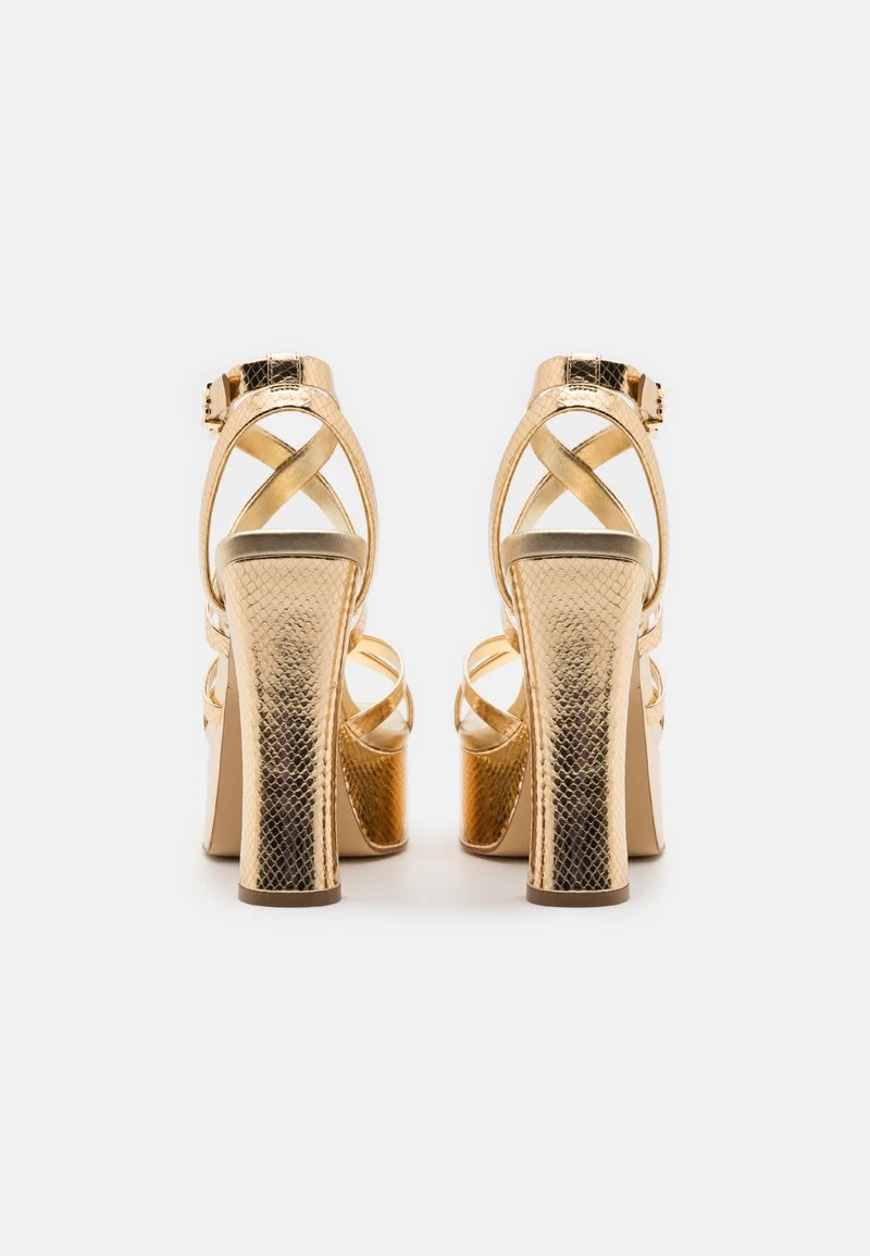 MICHAEL Michael Kors PAOLA PLATFORM - Plateausandalette - Gold-coloured 3 MICHAEL Michael Kors PAOLA PLATFORM - Plateausandalette - Gold-coloured – Bild 3