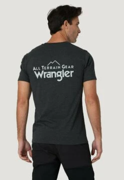 Wrangler T-Shirt Print - Caviar