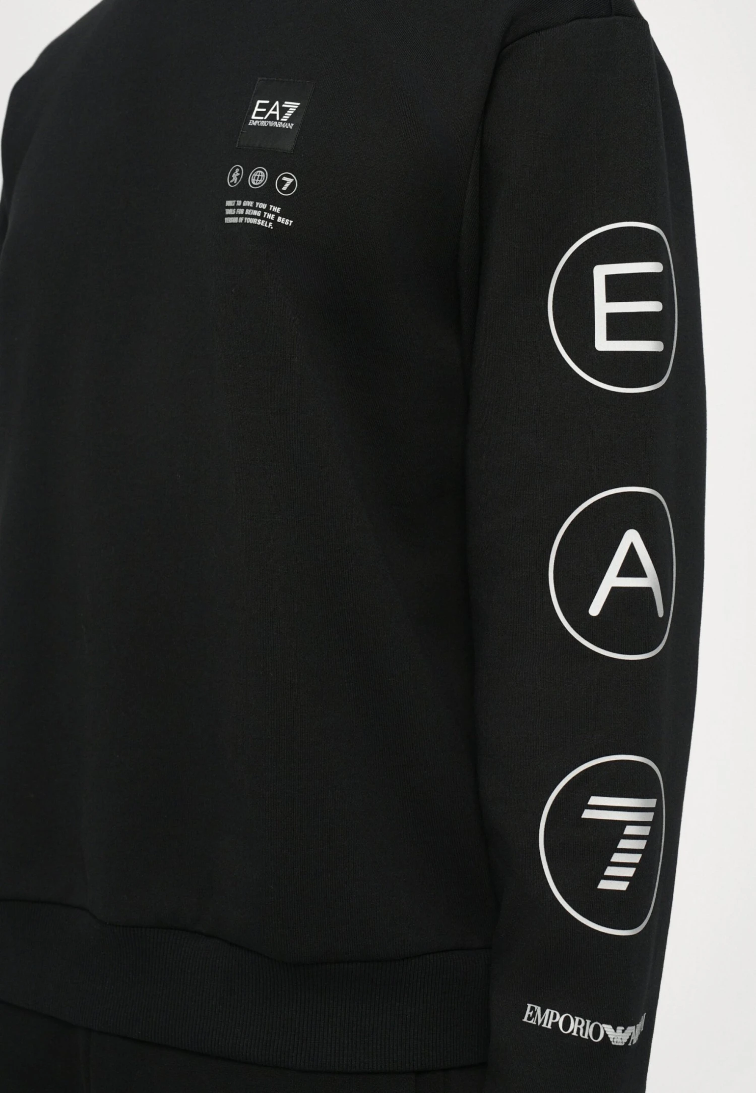 EA7 Emporio Armani TRAIN LOGO UNISEX - Sweatshirt - Black/silver-coloured 6 EA7 Emporio Armani TRAIN LOGO UNISEX - Sweatshirt - Black/silver-coloured – Bild 6