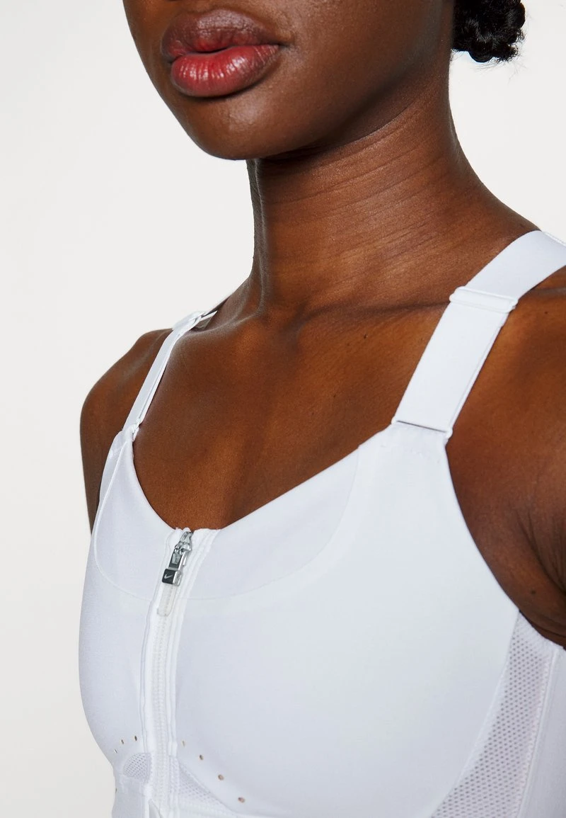 Nike Performance ALPHA ZIP FRONT BRA - Sport-BH Mit Starker Stützkraft - Weiss 6 Nike Performance ALPHA ZIP FRONT BRA - Sport-BH Mit Starker Stützkraft - Weiss – Bild 6