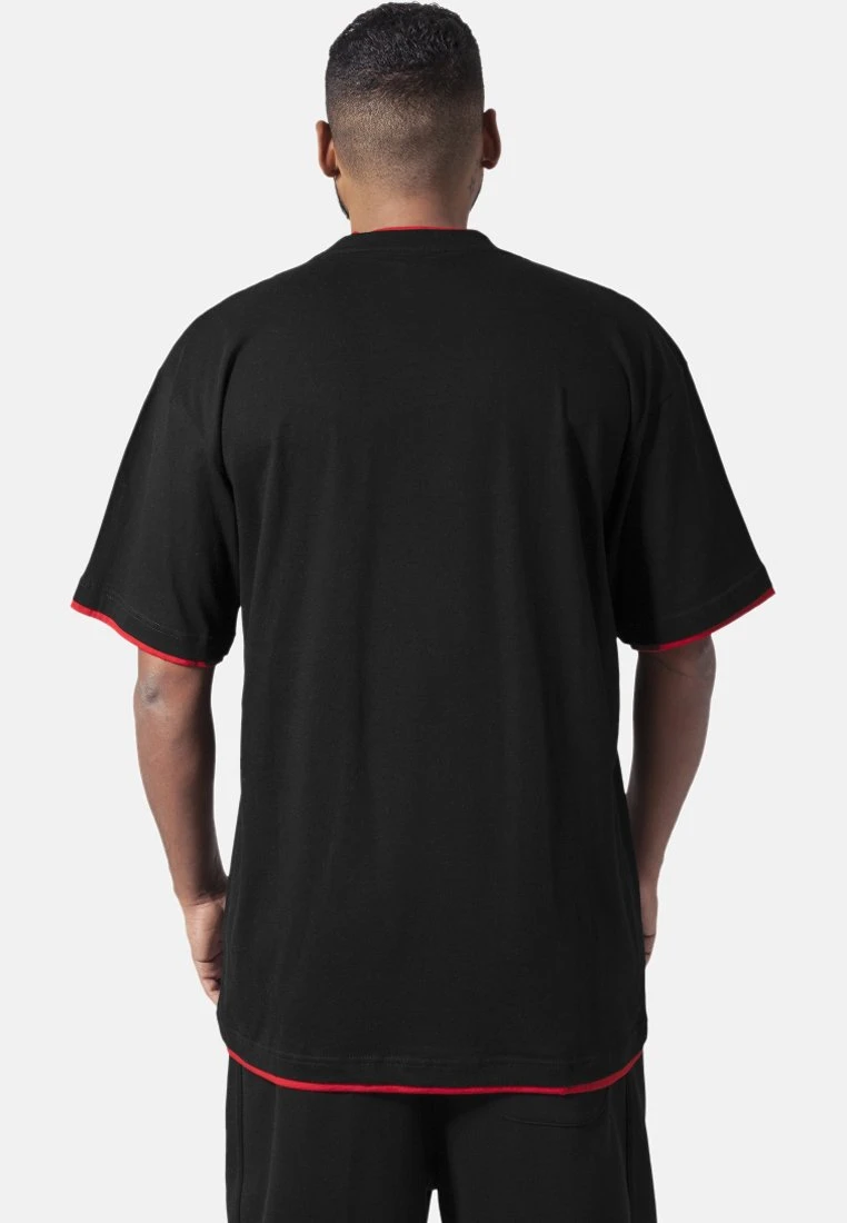 URBAN CLASSICS T-Shirt Basic - Black/red 2 URBAN CLASSICS T-Shirt Basic - Black/red – Bild 2