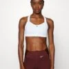 Nike Performance ALPHA ZIP FRONT BRA - Sport-BH Mit Starker Stützkraft - Weiss