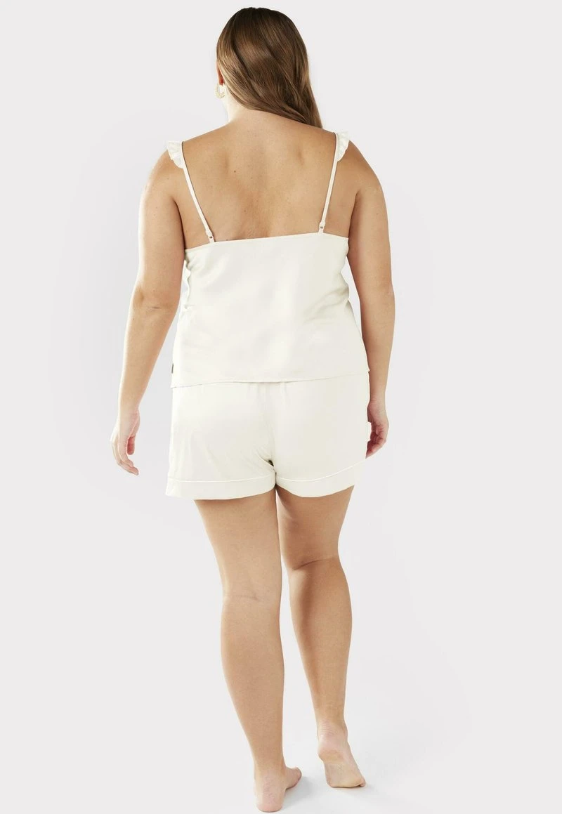 CURVE IVORY FRILL TRIM CAMI SHORT - Nachtwäsche Set - Off White 3 CURVE IVORY FRILL TRIM CAMI SHORT - Nachtwäsche Set - Off White – Bild 3