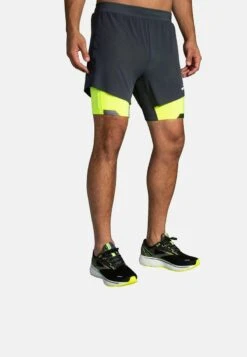 BROOKS Run Visible 5" 2-in-1 Short - Kurze Sporthose - Asphalt Nightlife -Friboo Verkauf Geschaft 54a7320aa1ca481e95c4c3129b97310b 1