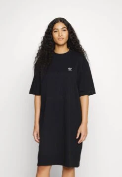 Adidas Originals ADICOLOR CLASSICS BIG TREFOIL TEE DRESS - Jerseykleid - Black -Friboo Verkauf Geschaft 5609ca67a85047f3b308a52651c8ad36