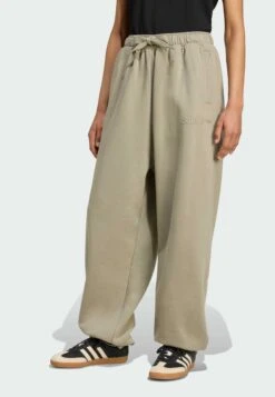 Adidas Originals ESSENTIALS LINEAR JOGGER - Tracksuit Bottoms - Silver Pebble