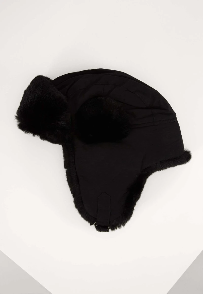 URBAN CLASSICS TRAPPER HAT - Mütze - Black 4 URBAN CLASSICS TRAPPER HAT - Mütze - Black – Bild 4