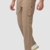 MIT TUNNELZUG - Jeans Straight Leg - Beige