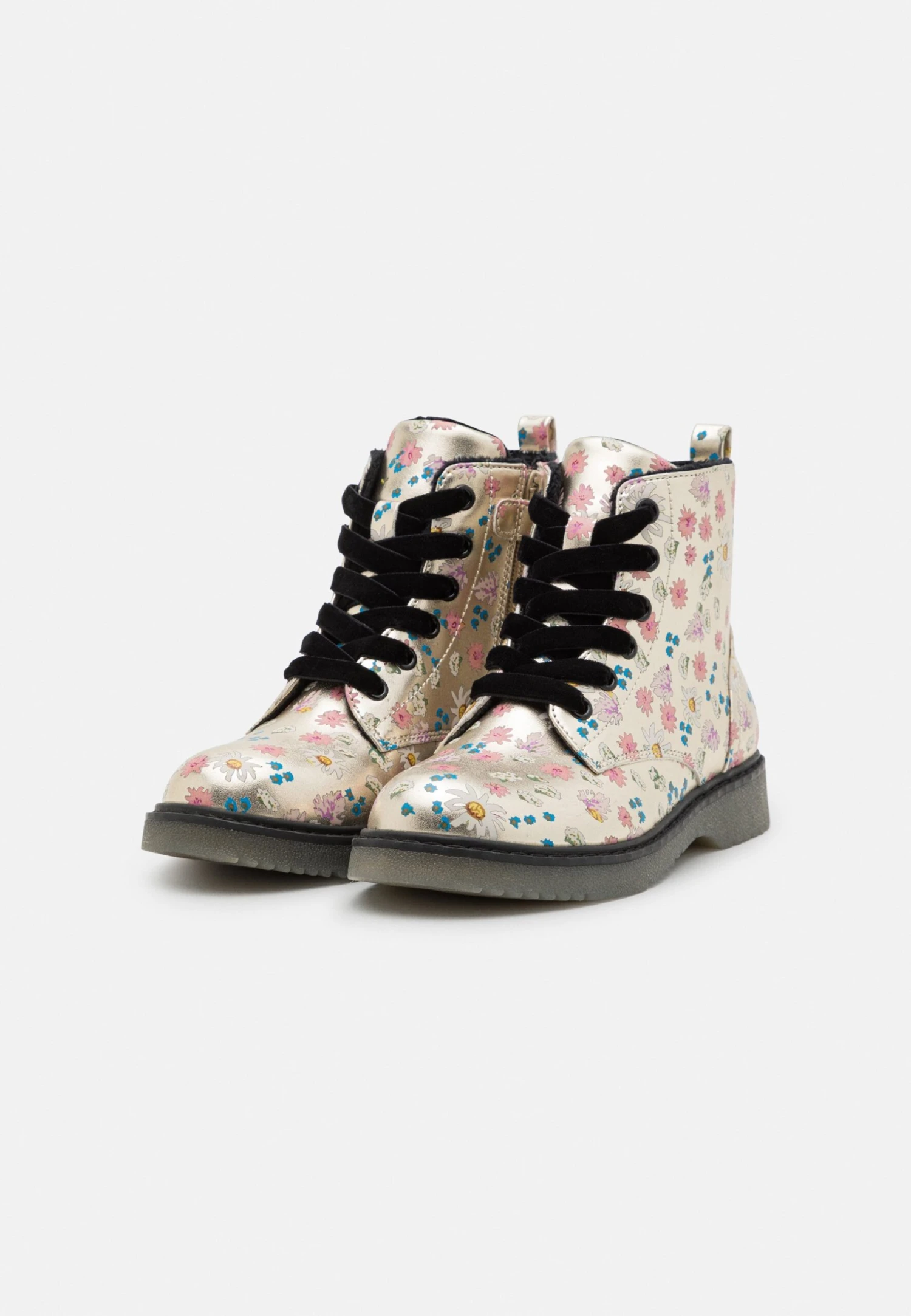 Friboo Schnürstiefelette - Gold 2 Friboo Schnürstiefelette - Gold – Bild 2