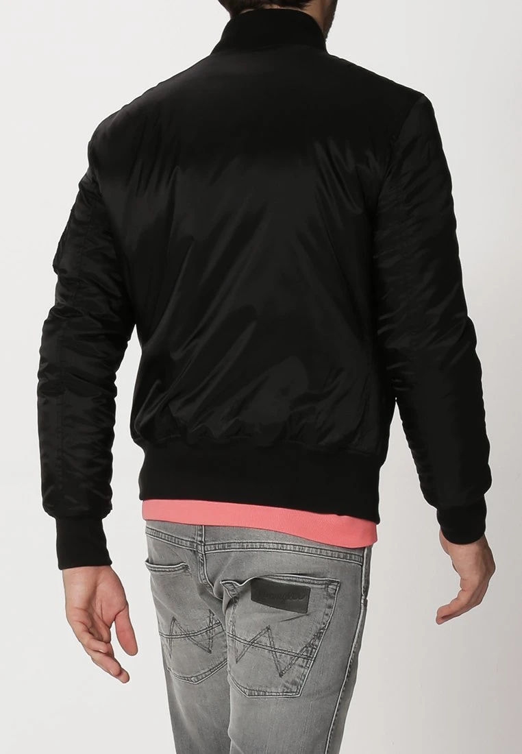 URBAN CLASSICS BASIC - Bomberjacke - Black 4 URBAN CLASSICS BASIC - Bomberjacke - Black – Bild 4