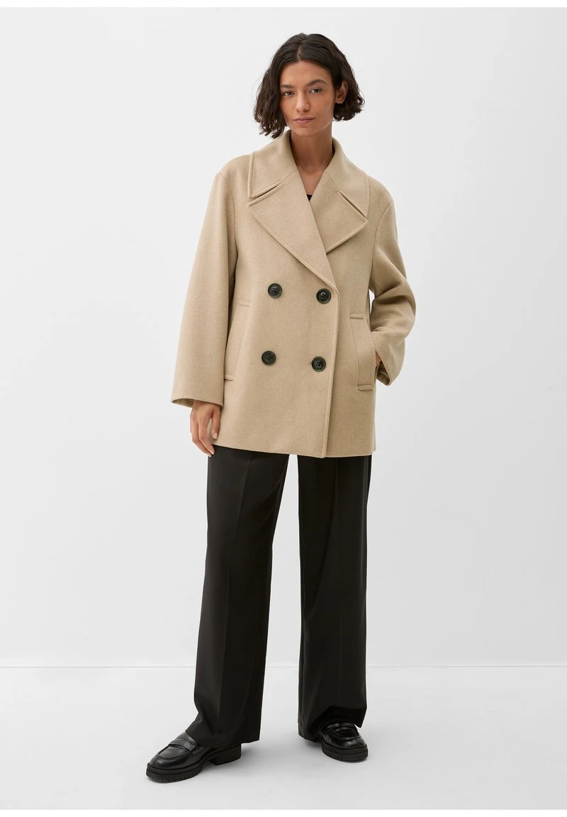 S.Oliver BLACK LABEL Kurzmantel - Brown Melange 1 S.Oliver BLACK LABEL Kurzmantel - Brown Melange