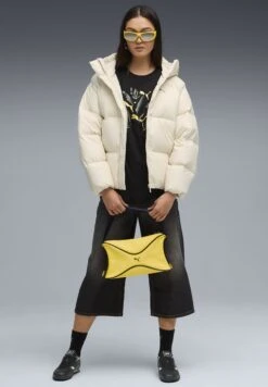 Puma GRAPHIC LEAF - Print T-shirt - Black