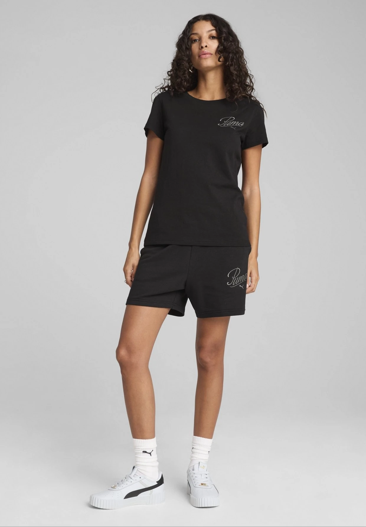 Puma ESS SCRIPT HOCHGESCHNITTENE - Shorts - Black 2 Puma ESS SCRIPT HOCHGESCHNITTENE - Shorts - Black – Bild 2