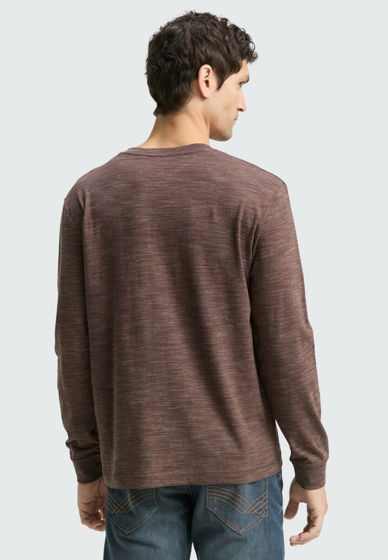 Tom Tailor SERAFINO - Long Sleeved Top - Bag Brown Inejcted 3 Tom Tailor SERAFINO - Long Sleeved Top - Bag Brown Inejcted – Bild 3