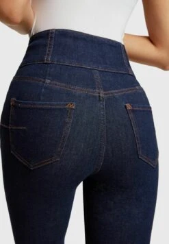 ESPRIT STRETCH HIGH RISE - Jeans Skinny Fit - Blue Dark Washed -Friboo Verkauf Geschaft 60b65589542048a1a058de898970e741