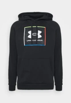 Under Armour RIVAL GRAPHIC HOODIE - Sweatshirt - Black/white -Friboo Verkauf Geschaft 60c126eb417148a08486613ada1f5b3f 1