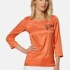 MIT STICKEREI-MOTIV UND 3/4-ÄRMEL - Bluse - Mango