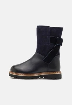 Friboo LEATHER - Snowboot/Winterstiefel - Dark Blue