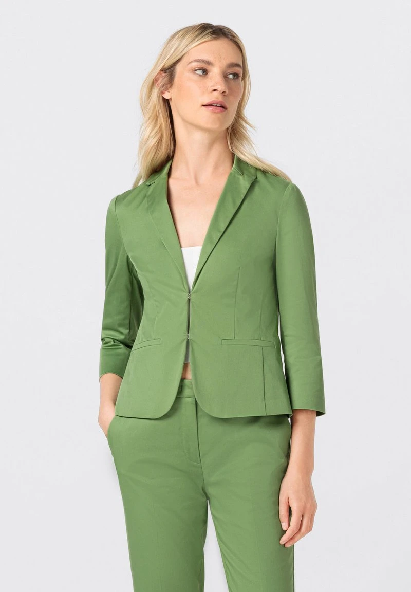 SOFIA AUS BIO-STRETCH MIT 3/4-ÄRMELN - Blazer - May Green 1 SOFIA AUS BIO-STRETCH MIT 3/4-ÄRMELN - Blazer - May Green