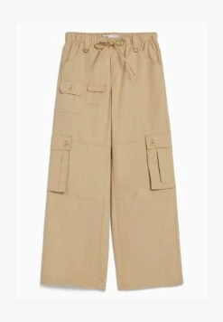 BERSHKA MULTIPOCKET WIDE LEG - Cargohose - Camel -Friboo Verkauf Geschaft 66008a86a6554a85a26ec38d7121dff5