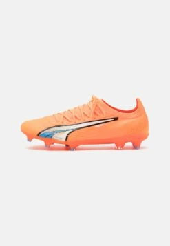 Puma ULTRA ULTIMATE FG/AG - Fußballschuh Nocken - Ultra Orange/white/blue Glimmer
