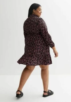 New Look CURVES STAR PRINT CREPE LONG SLEEVE MINI - Blusenkleid - Black Pattern 8 New Look CURVES STAR PRINT CREPE LONG SLEEVE MINI - Blusenkleid - Black Pattern -Friboo Verkauf Geschaft 668426d174974320aa7c620fcdf1b641