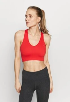 FREE PEOPLE FREE THROW CROP - Sport-BH Mit Leichter Stützkraft - Red