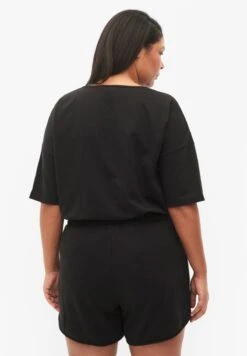 Zizzi PLAIN WORKOUT WITH POCKETS - Shorts - Black -Friboo Verkauf Geschaft 67acb0f502174ec69d29702672888347