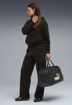 Puma ESSENTIALS ELEVATED STRAIGHT LEG - Trousers - Black