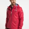 Schmuddelwedda Regenjacke / Wasserabweisende Jacke - Rot Marine Melange