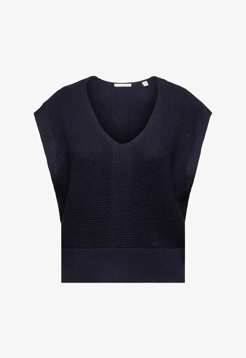 Edc By Esprit TANK MIT V-AUSSCHNITT - Strickpullover - Navy 6 Edc By Esprit TANK MIT V-AUSSCHNITT - Strickpullover - Navy – Bild 6