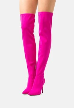 Steve Madden VAVA - High Heel Stiefel - Bright Fuchsia
