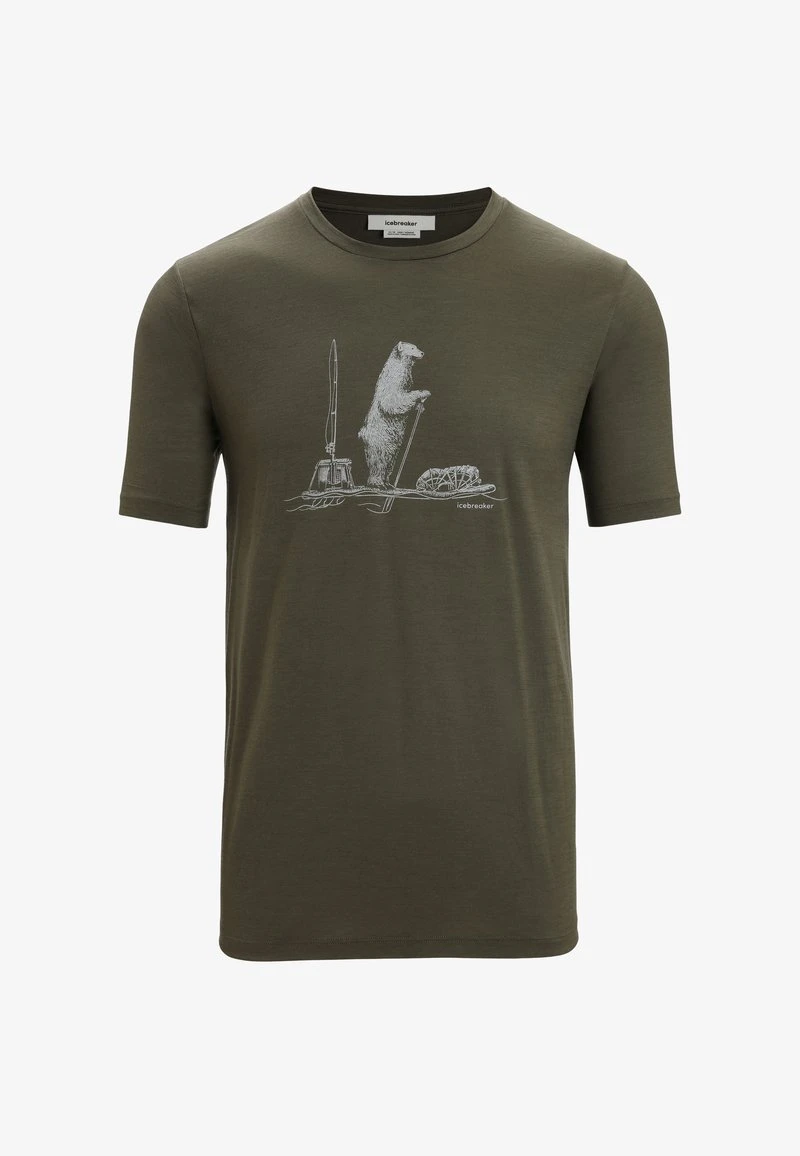 Icebreaker M TECH LITE II SS POLAR PADDLE - T-Shirt Print - Black 4 Icebreaker M TECH LITE II SS POLAR PADDLE - T-Shirt Print - Black – Bild 4