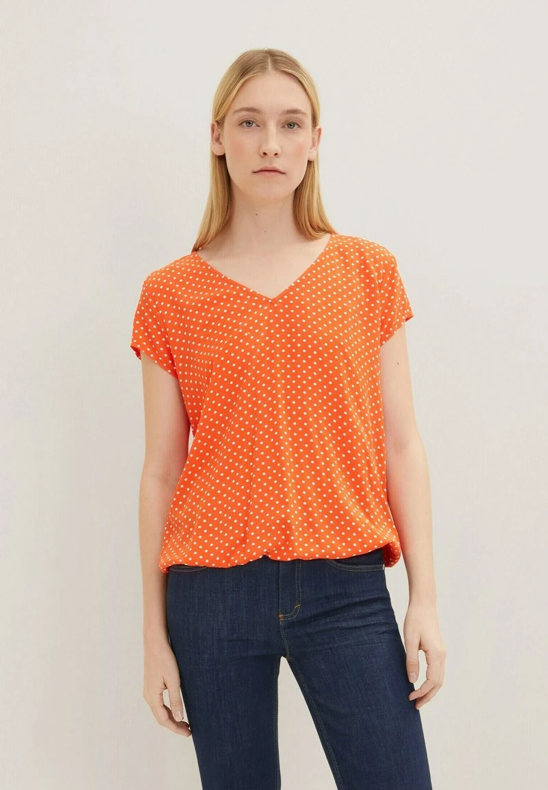 Tom Tailor KURZARM - Bluse - Small Red Dot Design 1 Tom Tailor KURZARM - Bluse - Small Red Dot Design