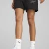 Puma ESS SCRIPT HOCHGESCHNITTENE - Shorts - Black