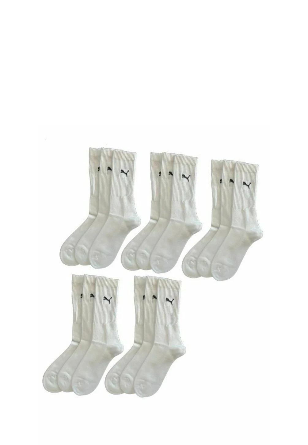 Puma CREW UNISEX 15 PACK - Socks - White 1 Puma CREW UNISEX 15 PACK - Socks - White