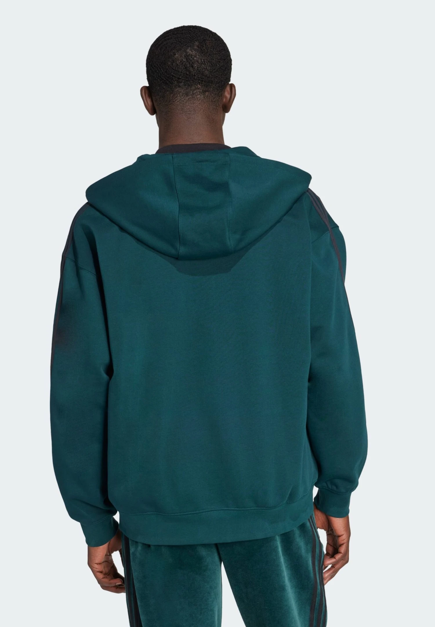 Adidas Originals BAGGY HOODIE - Sweatjacke - Aurora Ivy/black 2 Adidas Originals BAGGY HOODIE - Sweatjacke - Aurora Ivy/black – Bild 2