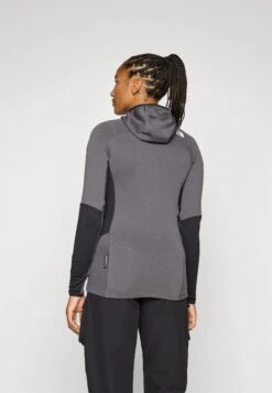 The North Face POLARTEC POWERGRID STORMGAP HOODIE - Zip-up Sweatshirt - Anthracite Grey/black -Friboo Verkauf Geschaft 7194511e64c243a7a86bf60abfc9c818