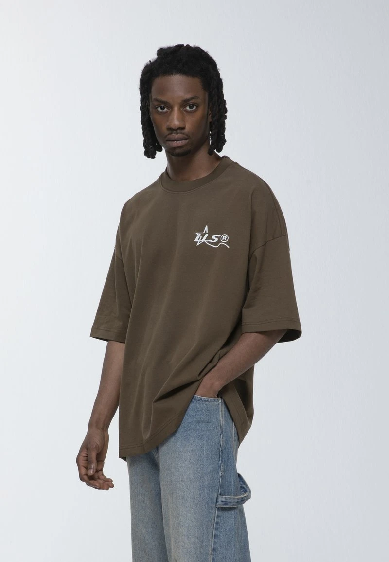 STAR UNISEX - T-Shirt Print - Brown 1 STAR UNISEX - T-Shirt Print - Brown