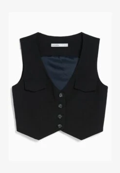 BERSHKA TAILORED BUTTONED - Weste - Blue -Friboo Verkauf Geschaft 72e905bee6a742e39e6c753acb6e4cd2