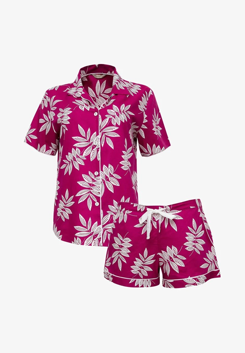 Cyberjammies KURZ - Nachtwäsche Set - Berry Leaf Print 1 Cyberjammies KURZ - Nachtwäsche Set - Berry Leaf Print