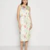 Vila VIPAPER MIDI DRESS - Freizeitkleid - Cloud Dancer
