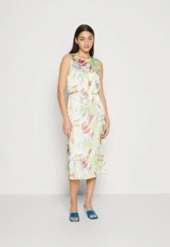Vila VIPAPER MIDI DRESS - Freizeitkleid - Cloud Dancer