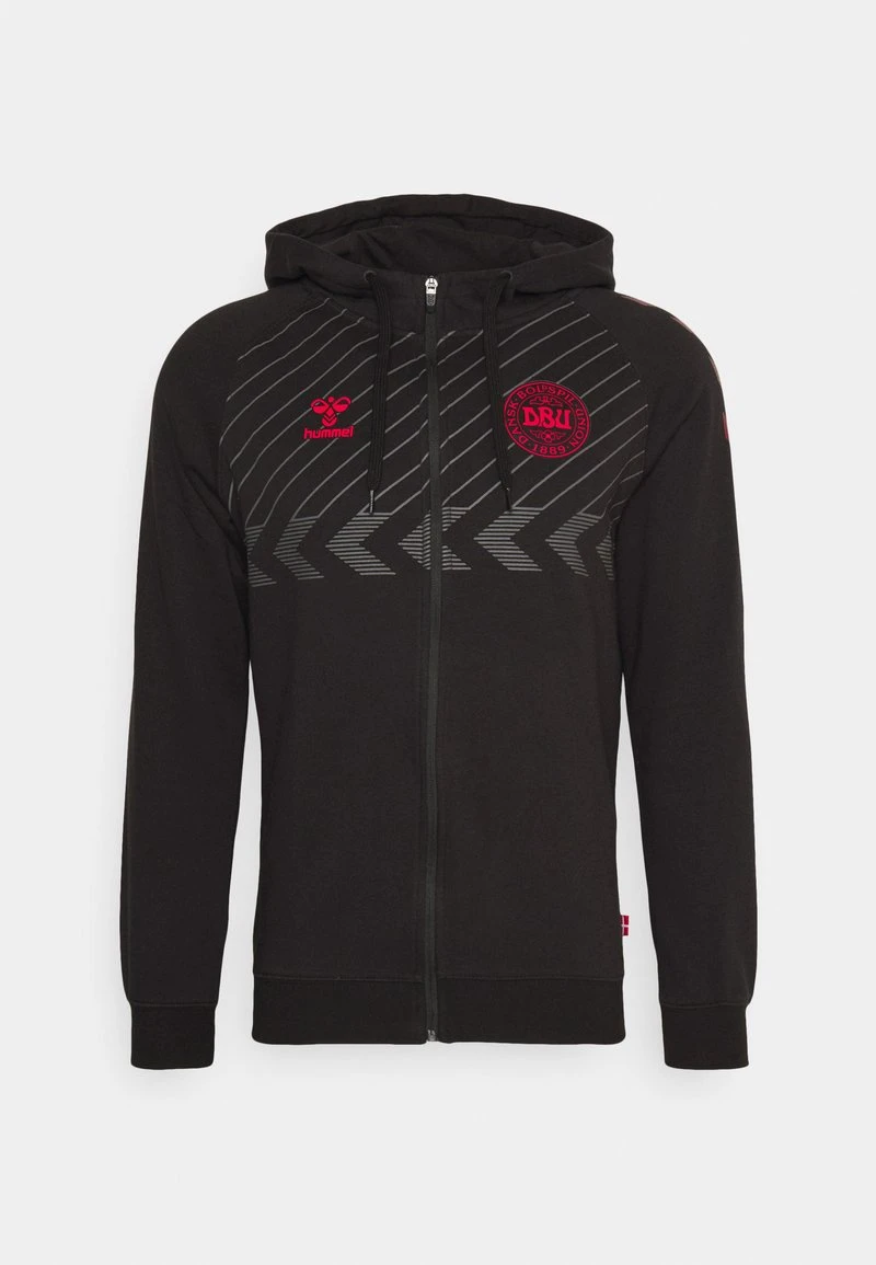 Hummel DENMARK FAN ZIP HOODIE - Nationalmannschaft - Black 4 Hummel DENMARK FAN ZIP HOODIE - Nationalmannschaft - Black – Bild 4